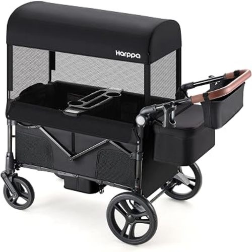 Harppa Remy Wagon Stroller for 2 Kids, 180Ibs Capacity with 2 Seater