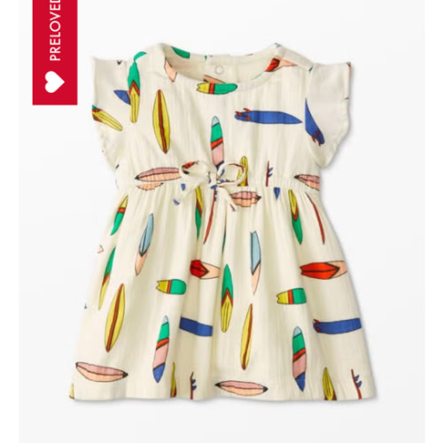 Baby Flutter Sleeve Muslin Dress | Hanna Andersson | Hanna-Me-Downs