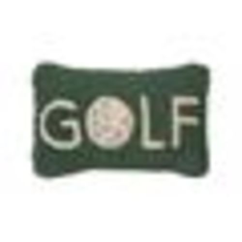 Golf Hooked Wool Pillow