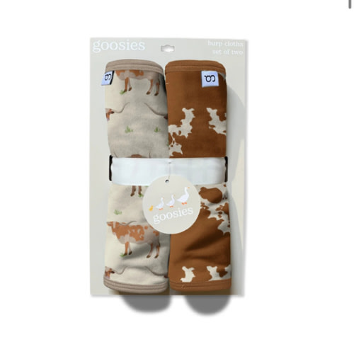 Burp Cloth Set - Longhorns – Goosies