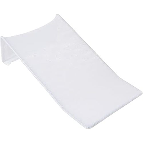 Jolly Jumper Bathe Eze (White) Baby Bath Support Lounger with Soft Slip-Resistant Surface, Portable Bath Essential for Sink or Tub Use