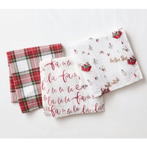 My First Christmas Organic Muslin Swaddle Set