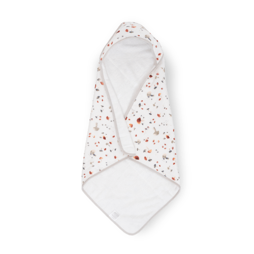 Infant Hooded Towel - Mushrooms