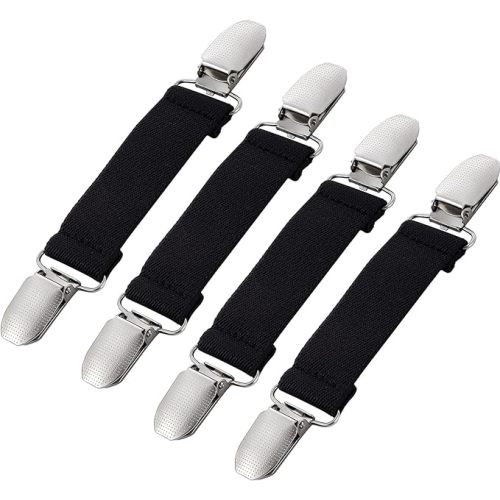 Winter Mitten Clips Elastic Stainless Steel Gloves Clips for Toddler Kids Adults Dress Cinch Sweater Cardigan Shawl Clip