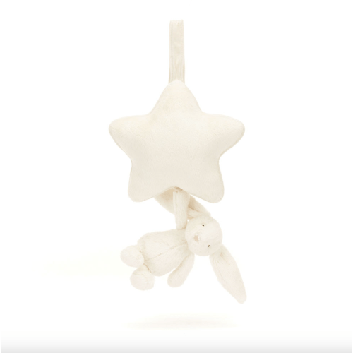 Bashful Cream Bunny Musical Pull