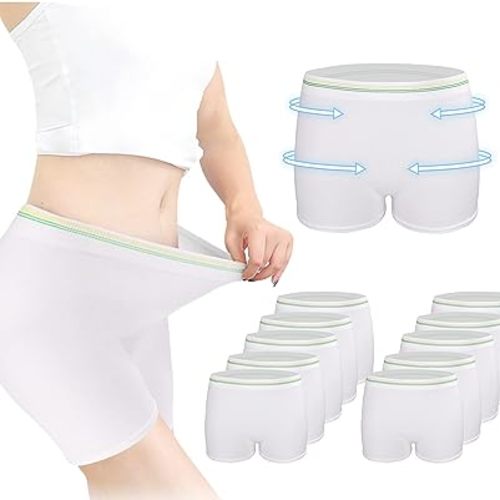 Mesh Postpartum Underwear,C-Section Recovery Disposable Maternity Pants After Birth Seamless Breathable Panties