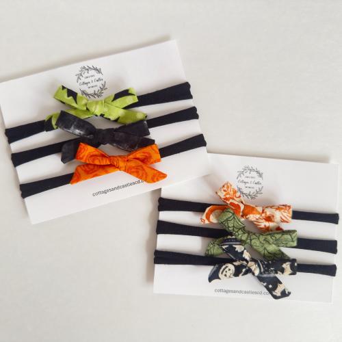 Halloween Baby Bow Headbands - Choose from 2 Style Patterns