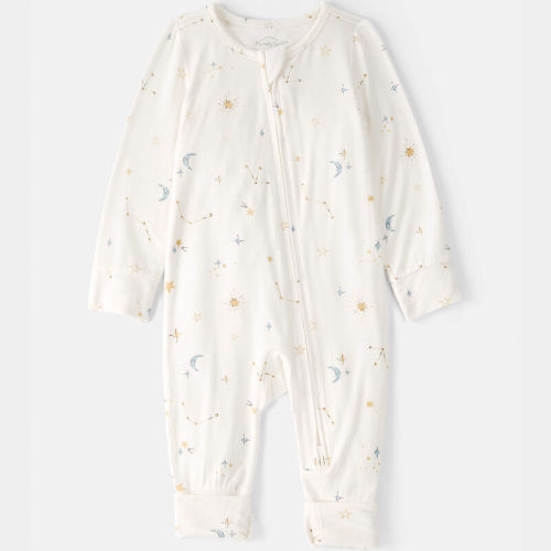 Baby Constellation 2-Way Zip PurelySoft Sleeper - Cream | Carter’s Oshkosh Canada