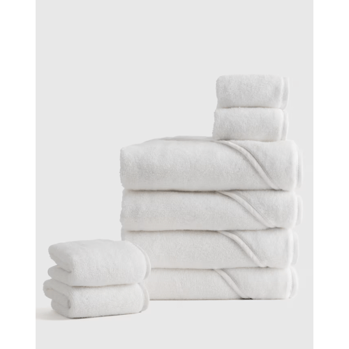 Organic Turkish Cotton Baby Bath Bundle 8-Pack in Soft Pink