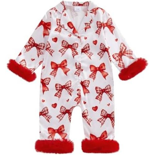 Multitrust Newborn Baby Girl Striped Silk Pajamas Button Down Feather Trim Long Sleeve Satin Infant Pjs One Piece Jumpsuit