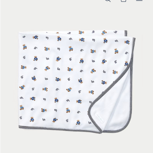 Polo Bear Cotton Blanket