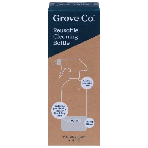 Grove Co. Reusable Cleaning Spray Bottle - Gray