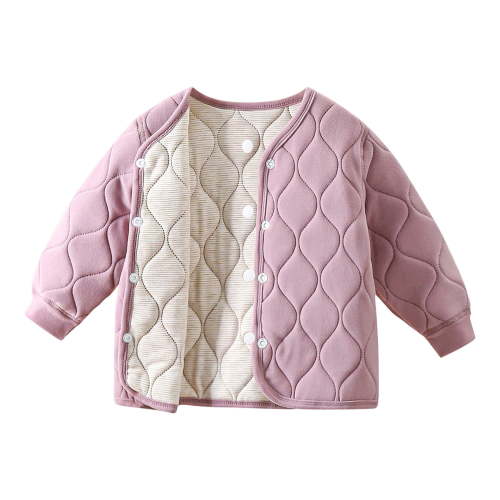 tarylea Baby Toddler Girls Boys Clothes Crew Neck Button down Cotton Jackets Long Sleeve Solid Color Tops Casual Comfy Winter Warm Outwear Infant Tops for 12 Months-12 Years