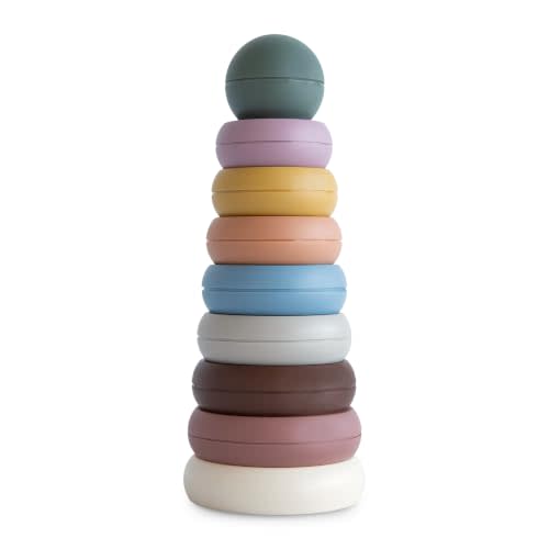 mushie Stacking Rings Toy | Made in Denmark (Rustic)