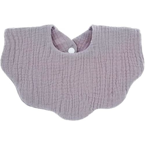 Baby Muslin Bandana Drool Bibs (Purple)