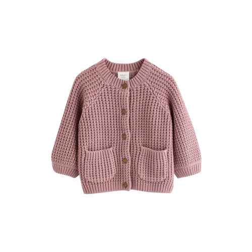 Little & Loved Embellished Cotton Cardigan