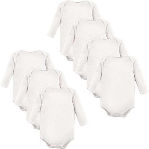 Luvable Friends Unisex Baby Cotton Long-Sleeve Bodysuits