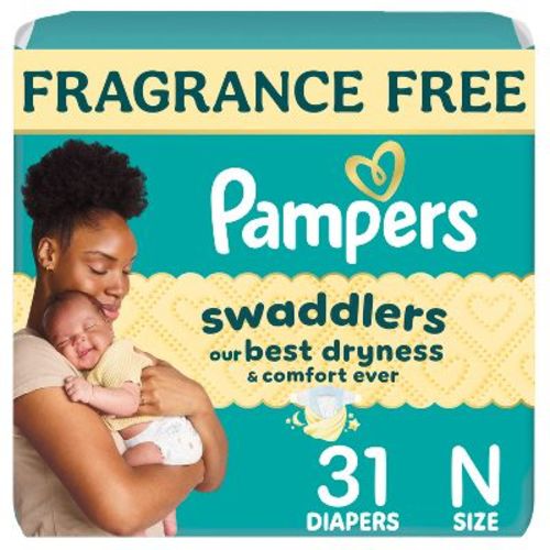 Pampers Swaddlers Sensitive Disposable Diapers - Size 0 - 31ct