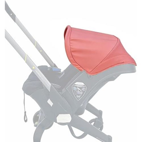 Stroller Replacement Accessories Canopy, Baby Stroller Sun Shade Compatible with Doona Car Seat & Strollers (Coral red)