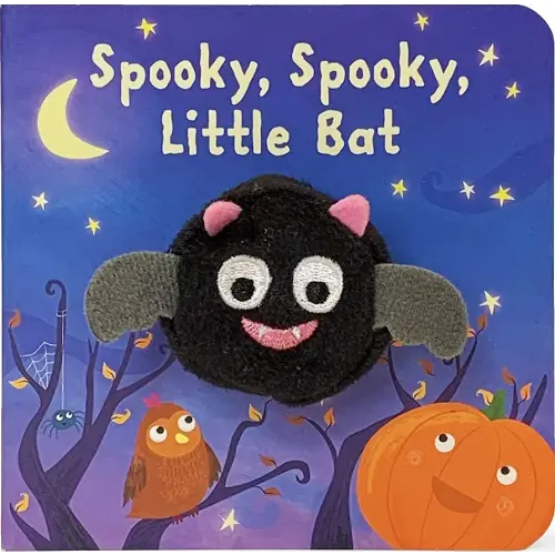 Spooky, Spooky, Little Bat Finger Puppet Halloween Board Book Ages 0-4