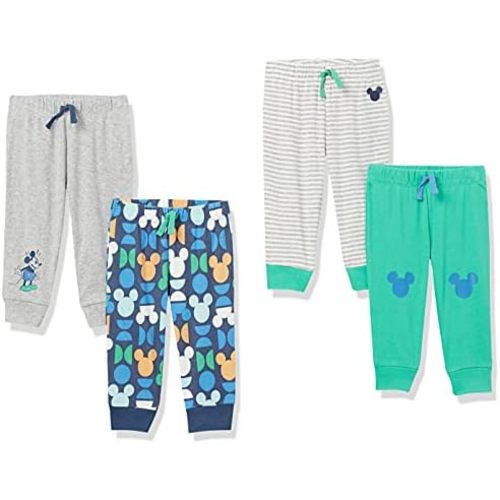 Amazon Essentials Disney | Marvel | Star Wars Baby Boys' Pants, Pack of 4