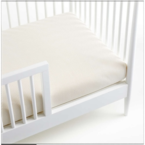 Naturepedic Organic Cotton Breathable 2-Stage Crib Firm Mattress with Waterproof Breathable Pad