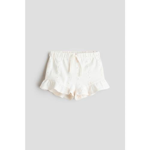 SHORTS WITH EYELET EMBROIDERY