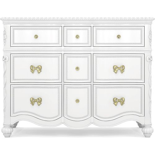 Disney Princess Sparkle White 9 Drawer Dresser