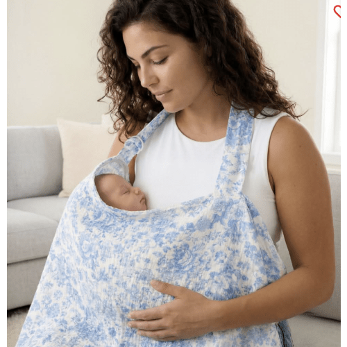 Itzy Breastfeeding Cover
Color: Blue Toile