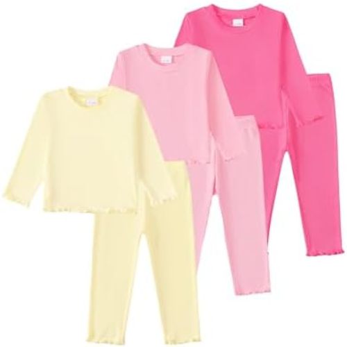 Toddler Baby Girl Clothes Outfits Long Sleeve Ruffled Winter Outfits Cute Baby Clothes for Girls