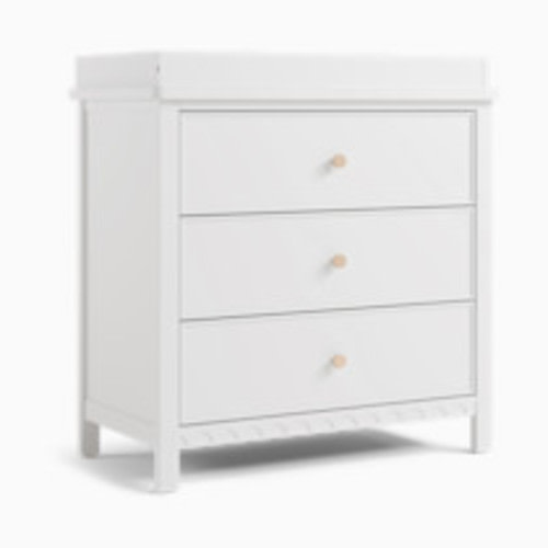 Graco Sasha 3 Drawer Chest with Changing Topper - White