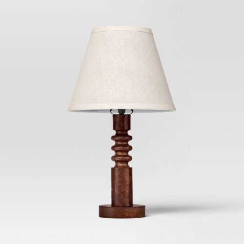 Mid Tone Wood Table Lamp - Threshold™
