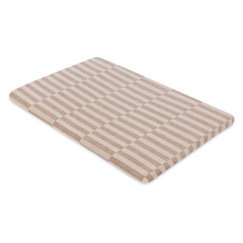All-Stages Bassinet Sheet In GOTS Certified Organic Muslin Cotton - Cocoa Stripe