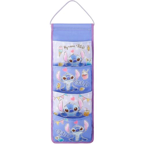 Cute Cartoon Wall Hanging Storage Bag, 4-Pocket Over-The-Door & Wall Home Storage Shelves, Decorations for Kids Bedroom