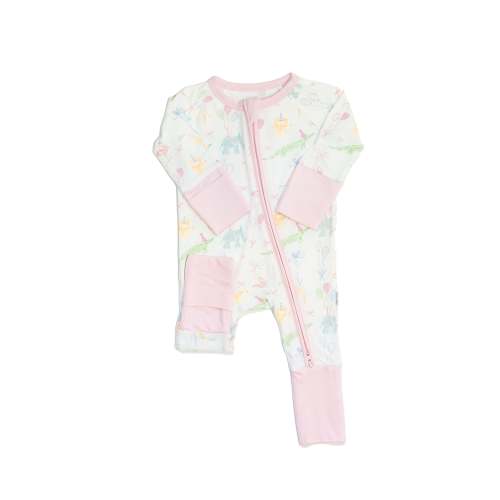 Birthday Zoo Animals - Sleep Romper 0-3M or 3-6M