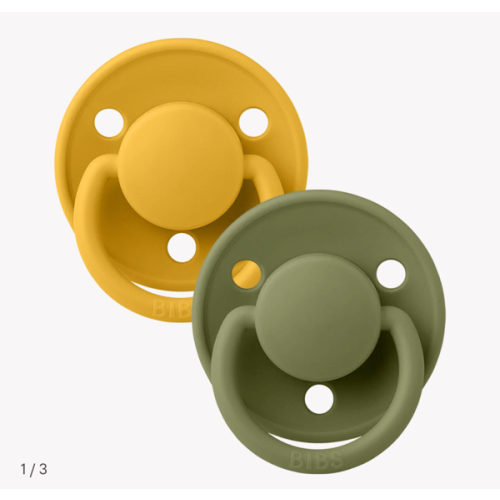 De Lux Pacifiers 2 Pack - Honey Bee/Olive – Bibsworld store US