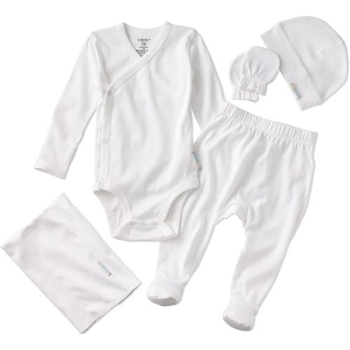 Check Me Out 6-Piece Baby Gift Set Organic Cotton Layette Clothing in Box for Boys & Girls