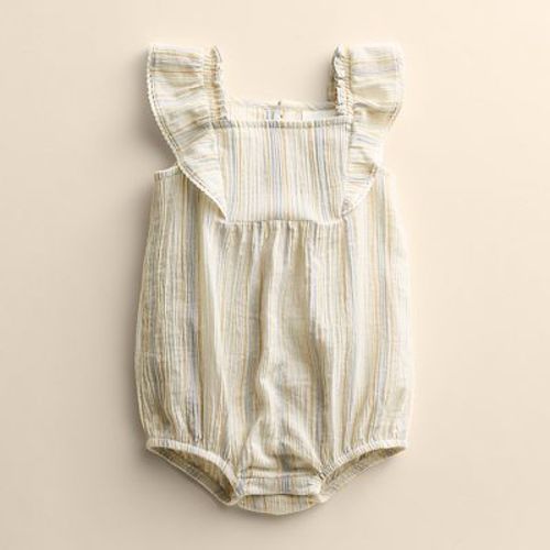 Baby Girl Little Co. By Lauren Conrad Woven Flutter Sleeve Bubble Sunsuit