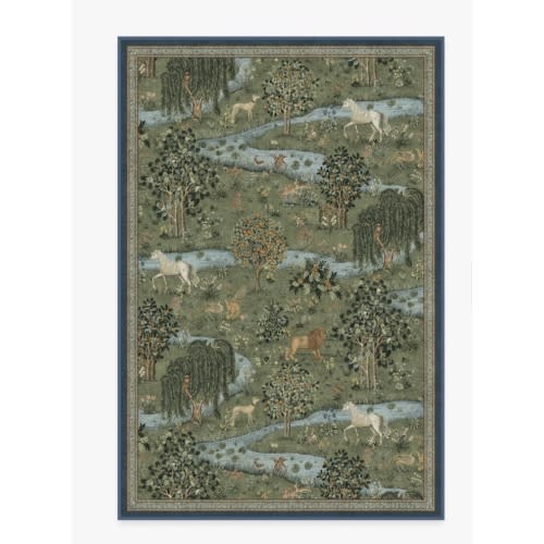 Owl & Willow Green Rug by Morris & Co. | Ruggable US