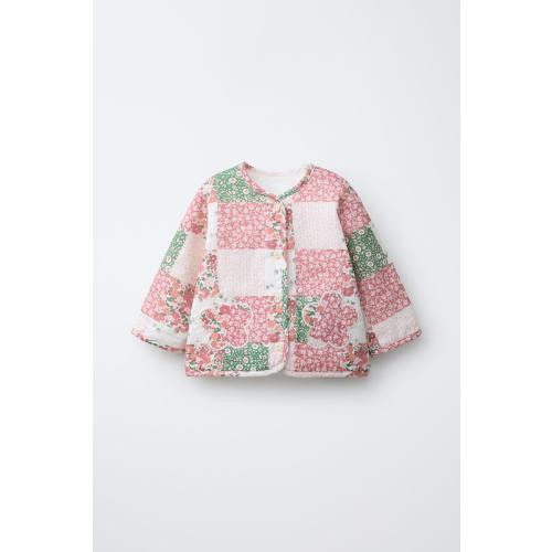 (9-12 months) PATCHWORK QUILTED JACKET - Multicolored | ZARA United States