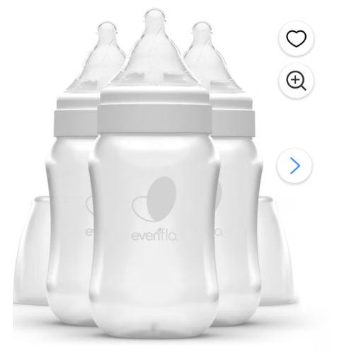 EVENFLO FEEDING Balance + Wide Neck Baby Bottles, 3x9oz Bottles