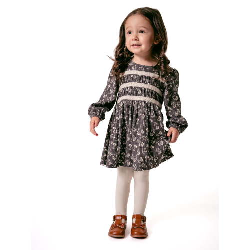 Modern Moments by Gerber Toddler Girl Smocked Bodice Dress, 12 Months - 5T