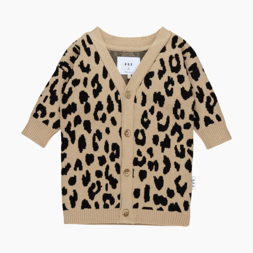 Huxbaby Honeycomb Leopard Knit Cardi - Honeycomb, 0-3M