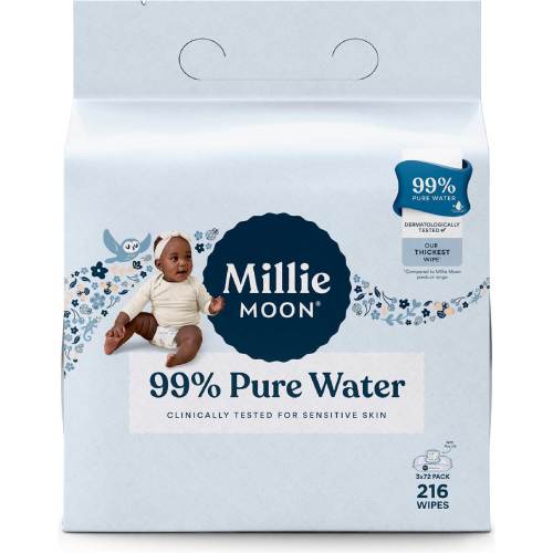 Millie Moon 99% Pure Water Baby Wipes 216 pack