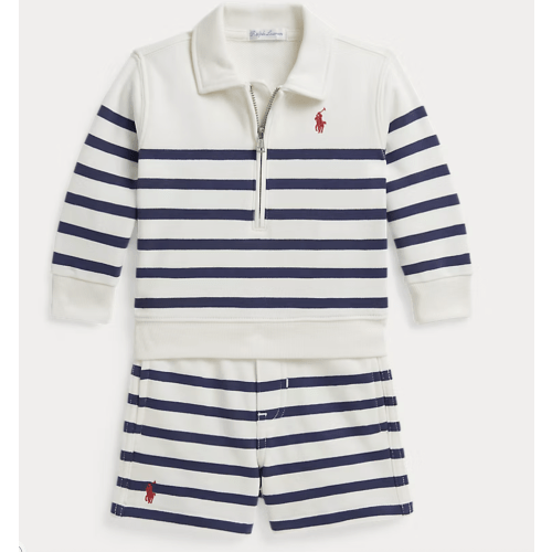 Striped French Terry Pullover & Short
