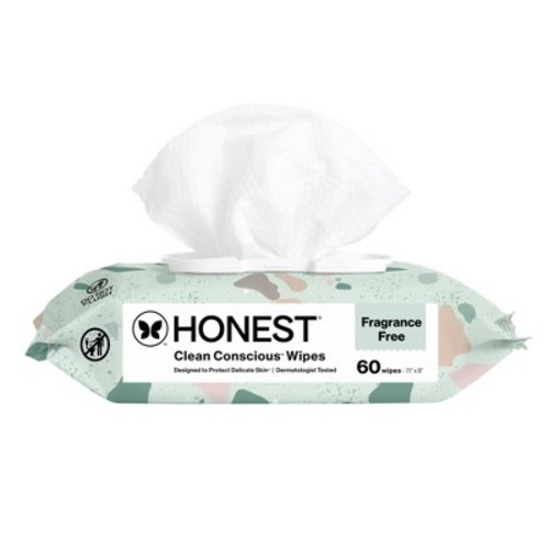 The Honest Company Plant-Based Baby Wipes made with over 99% Water - Geo Mood - 60ct
