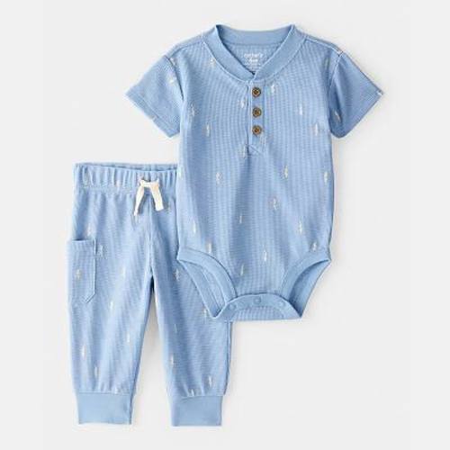 Baby Boy Carter’s Lightning Thermal Bodysuit & Pant Set