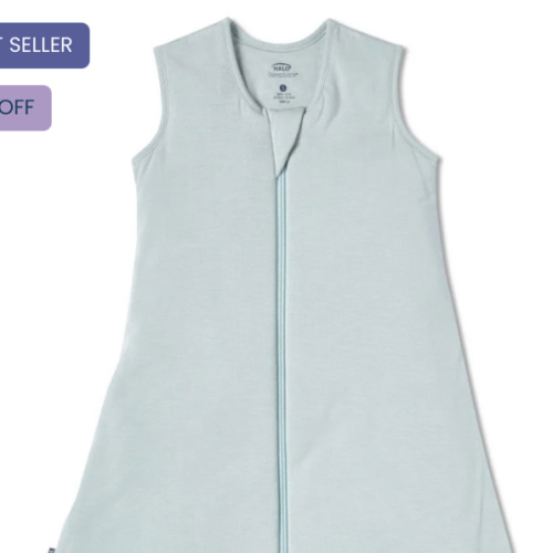 HALO - 1.5 TOG supersoft bamboo wearable blanket, double zipper sleeping bag with weighted feel - green