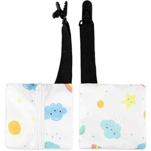 2 Pack Feeding Tube Pouch with Zipper - Waterproof NG Tube Accessories & G Tube Holder - Reusable Securement Organizer Pocket for NJ Nasogastric Tubing