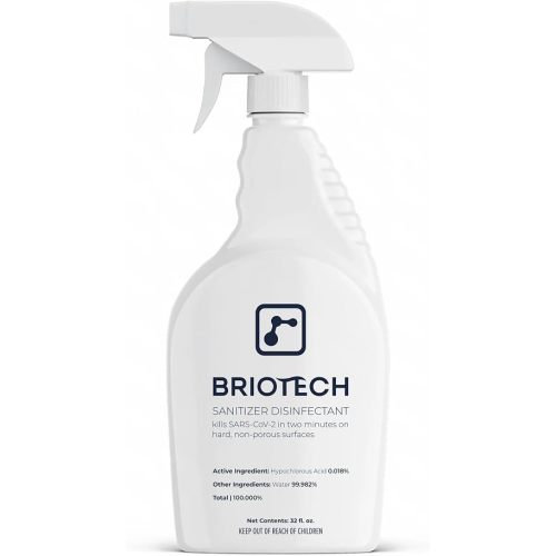 BRIOTECH Sanitizer Disinfectant Hypochlorous Spray, Nursery, 32 fl oz